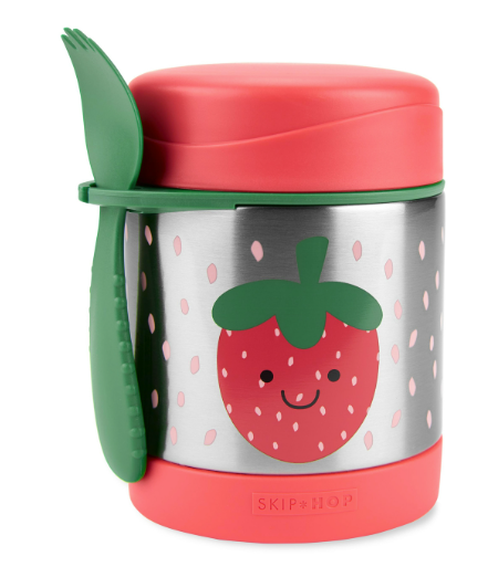 Skip Hop Spark Style Stainless Steel Thermos | Strawberry - 2