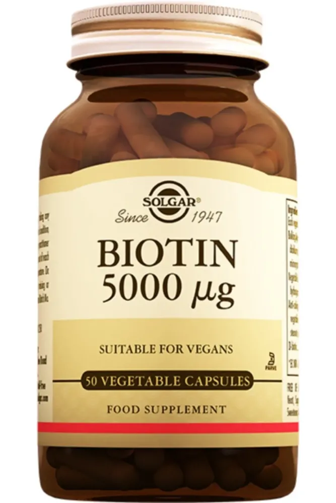 Solgar Biotin 5000 mcg - 50 Capsules - 1