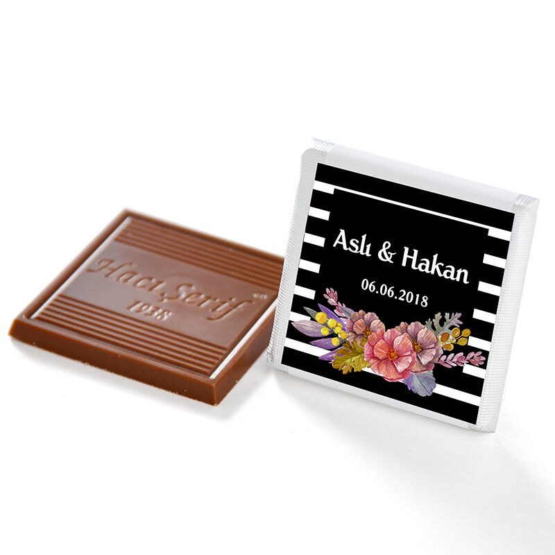 Special luxury chocolate for occasions and weddings in a golden box of 32 pieces from Haci Sarif - 14