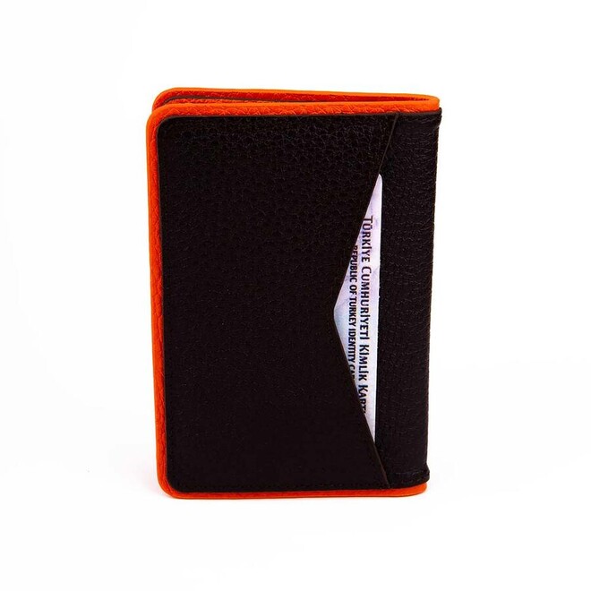 Sports wallet for men black orange - 3