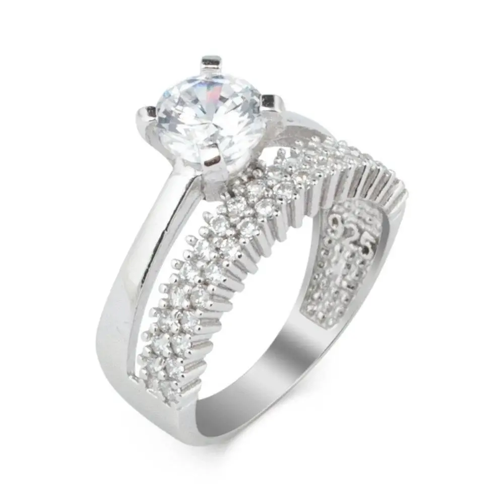 Takıhan 925 Sterling Silver Single Stone Ring - 1