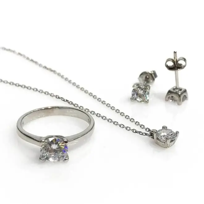 Takıhan 925 Sterling Silver Solitaire Model Set - 1