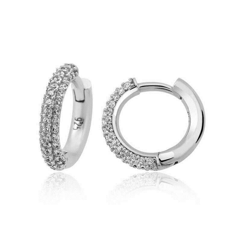 Takıhane Stylish 925 Sterling Silver Hoop Earrings - 1