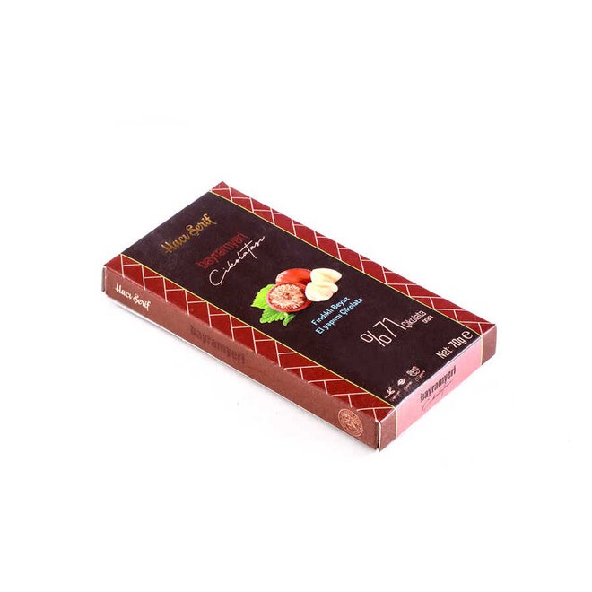 The luxurious Ivory Coast chocolate filled with hazelnut 70 grams from Haci Sarif - 3