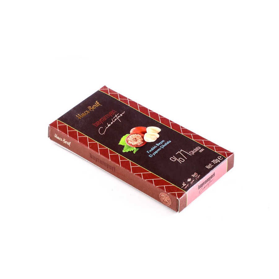 The luxurious Ivory Coast chocolate filled with hazelnut 70 grams from Haci Sarif - 3