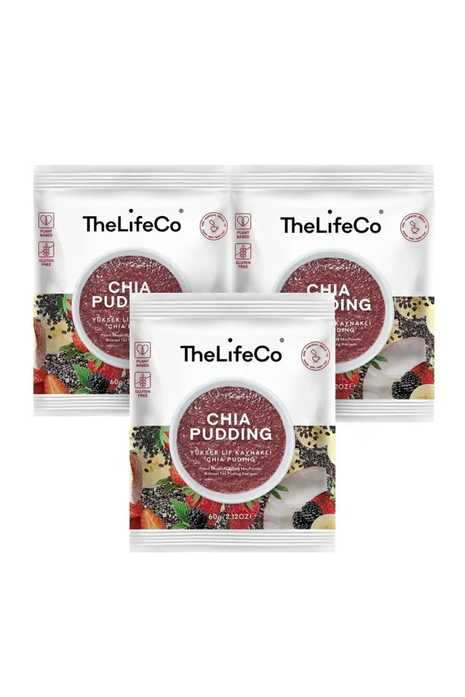 TheLifeCo Chia Pudding 57 G X 3 Adet - 1