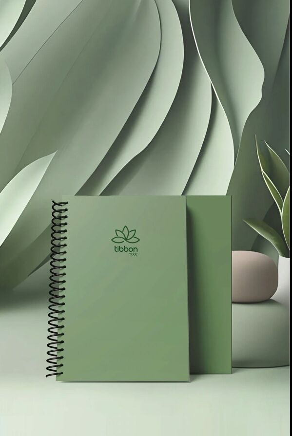 Tibbon notebook set in green - 2