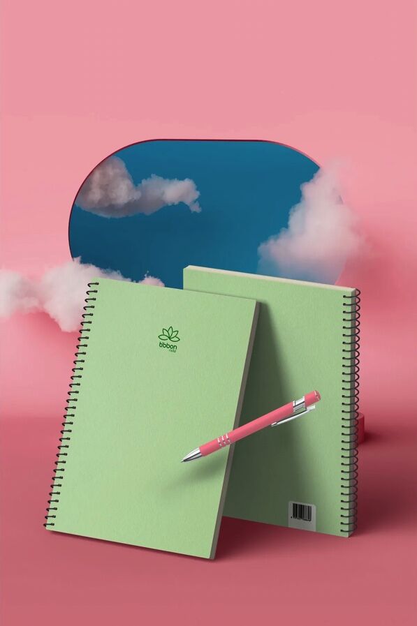 Tibbon notebook set in green - 3