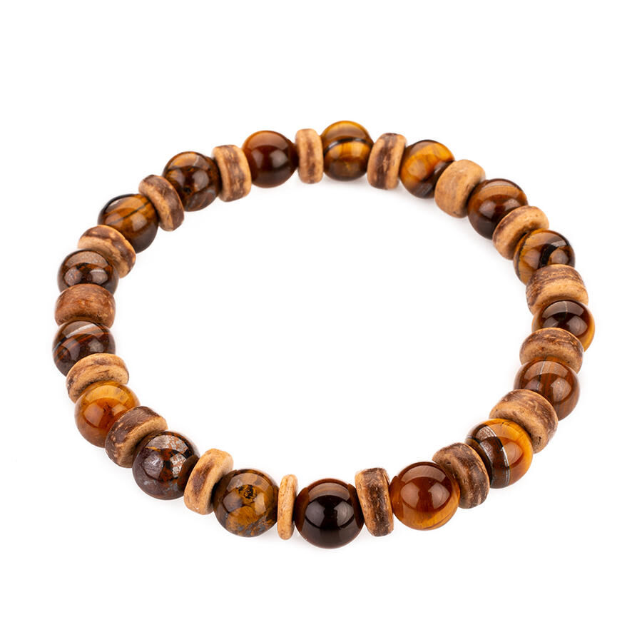 Tiger Eye Stone Men's Bracelet - 1