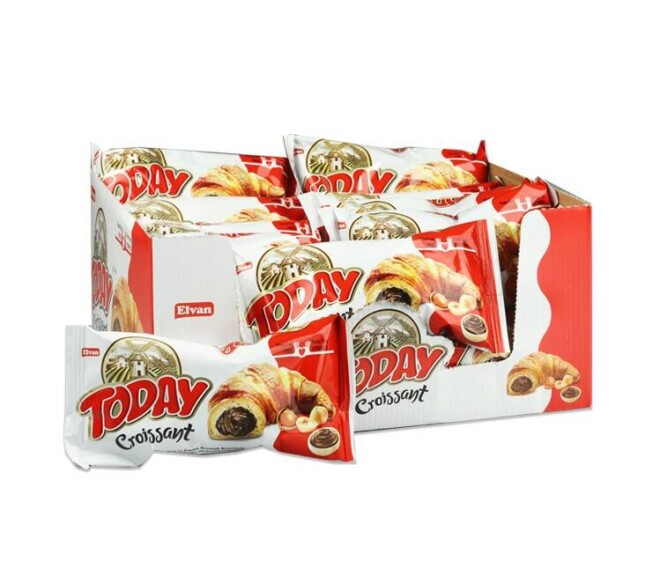 Today Croissant with Chocolate 40 Gr. 20 Pieces (1 Box) - 1