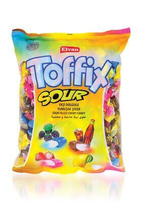 Toffix Sour Mix Şeker 1000 Gr. (1 Poşet) - 1