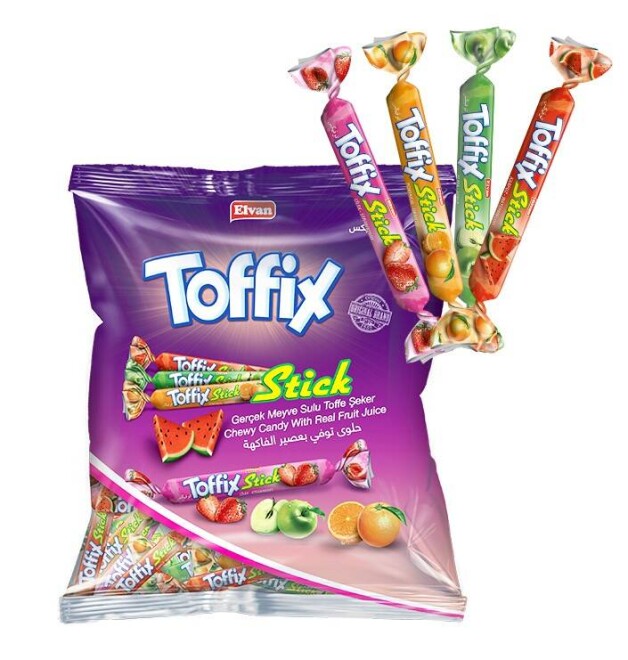 Toffix Stick Candy with Mixed Fruits - 800 grams - 1