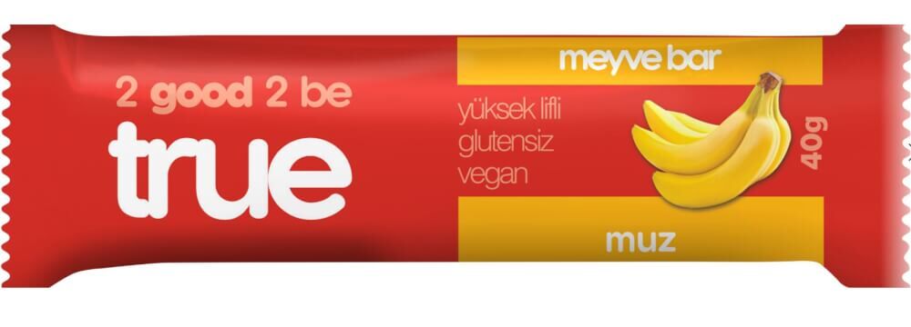 True Meyve Bar Şeftali ve Muz 40 Gr - 1