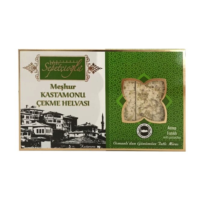 Turkish halva cubes with pistachio 180 grams - 1