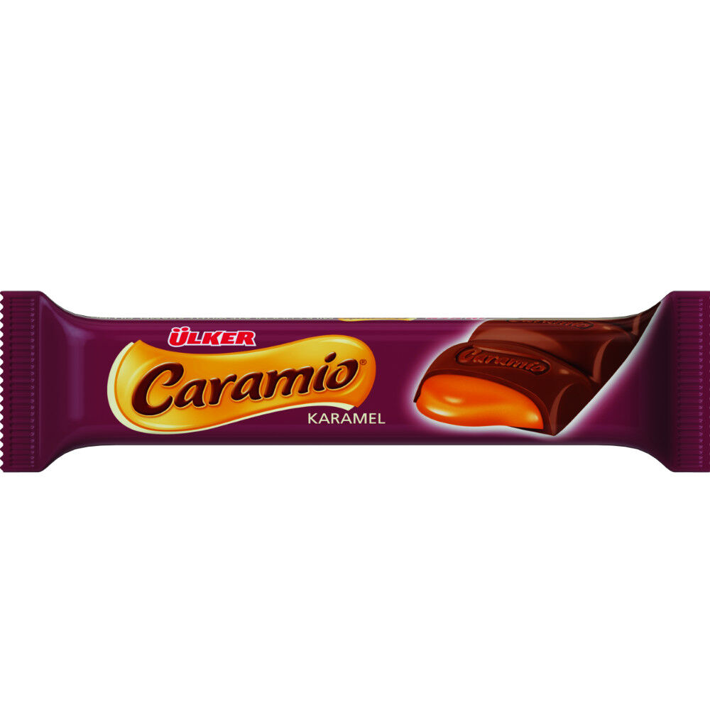 Ulker Carameo milk chocolate biscuit with caramel 32 gr- 24 pcs - 1