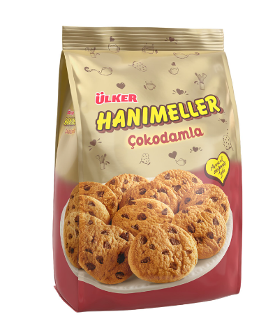 Ülker Hanımeller Çokodamla Kakaolu Damla Bisküvi 150 G- 10 adet - 1