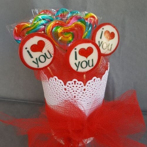 Various lollipops basket - 1