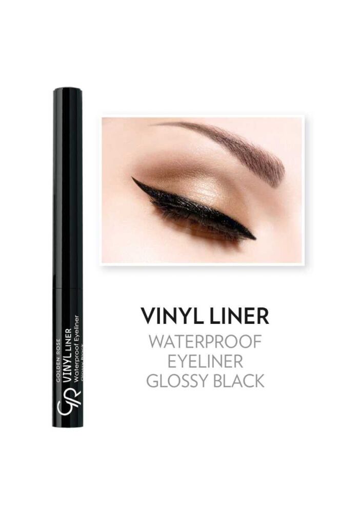 Golden Rose Vinyl Liner Waterproof Eyeliner - Black - 5