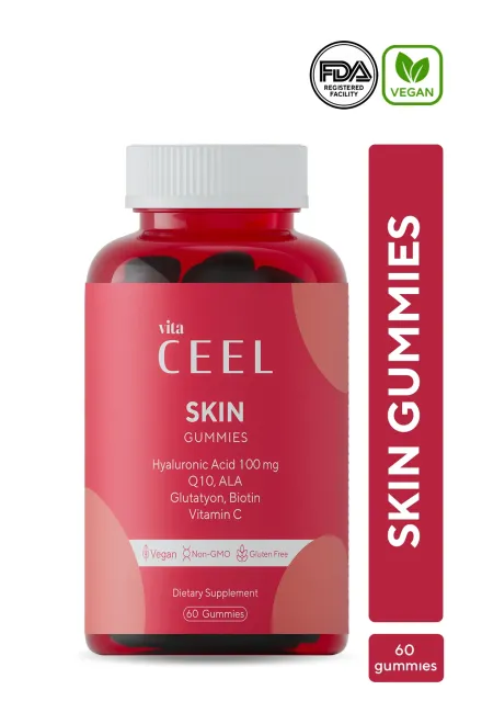 Vita Ceel Cilt Vitamini Çiğnenebilir Vegan Gummy, Hyaluronic Acid, Vitamin C, Glutatyon, Q10, Ala, Biotin - 2