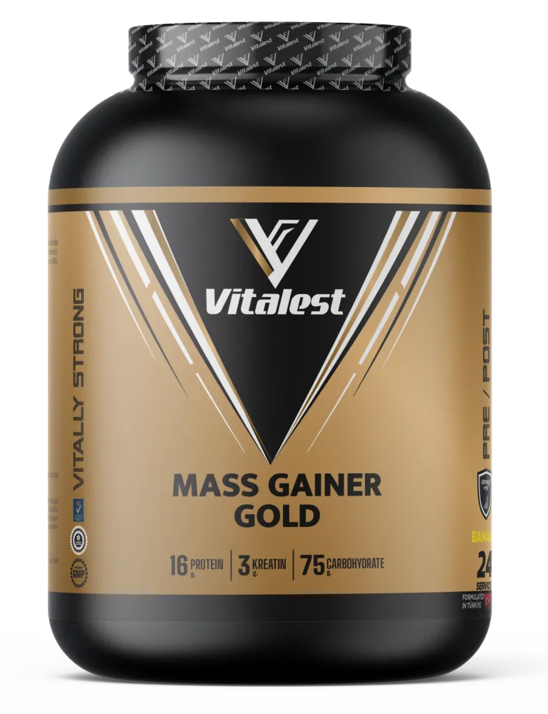 Vitalest MASS GAINER GOLD 2400GR - Banana Flavour - 1