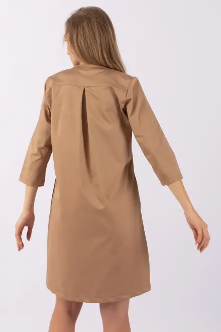 Women's 3/4 Sleeve Pocket Dress - 2