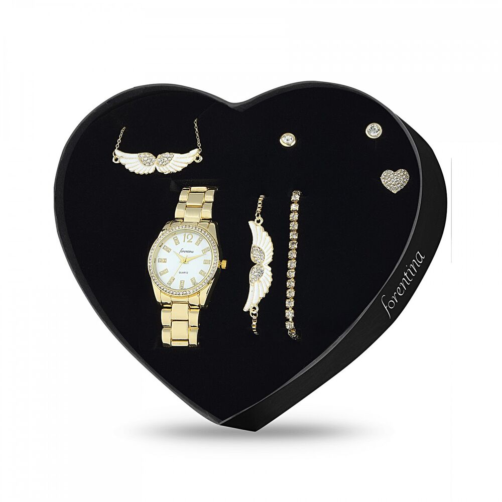 Women's Accessory Set in a Gift Heart Box - 1