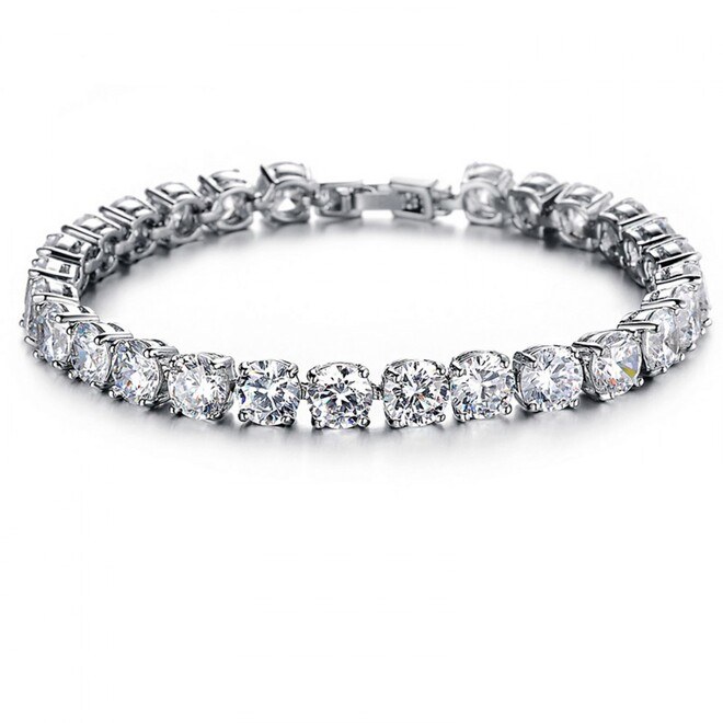 Women's bracelet - silver color - 3