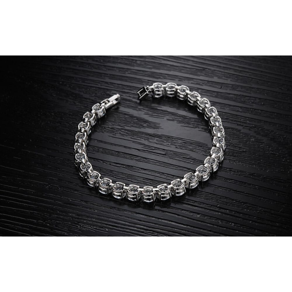 Women's bracelet - silver color - 4