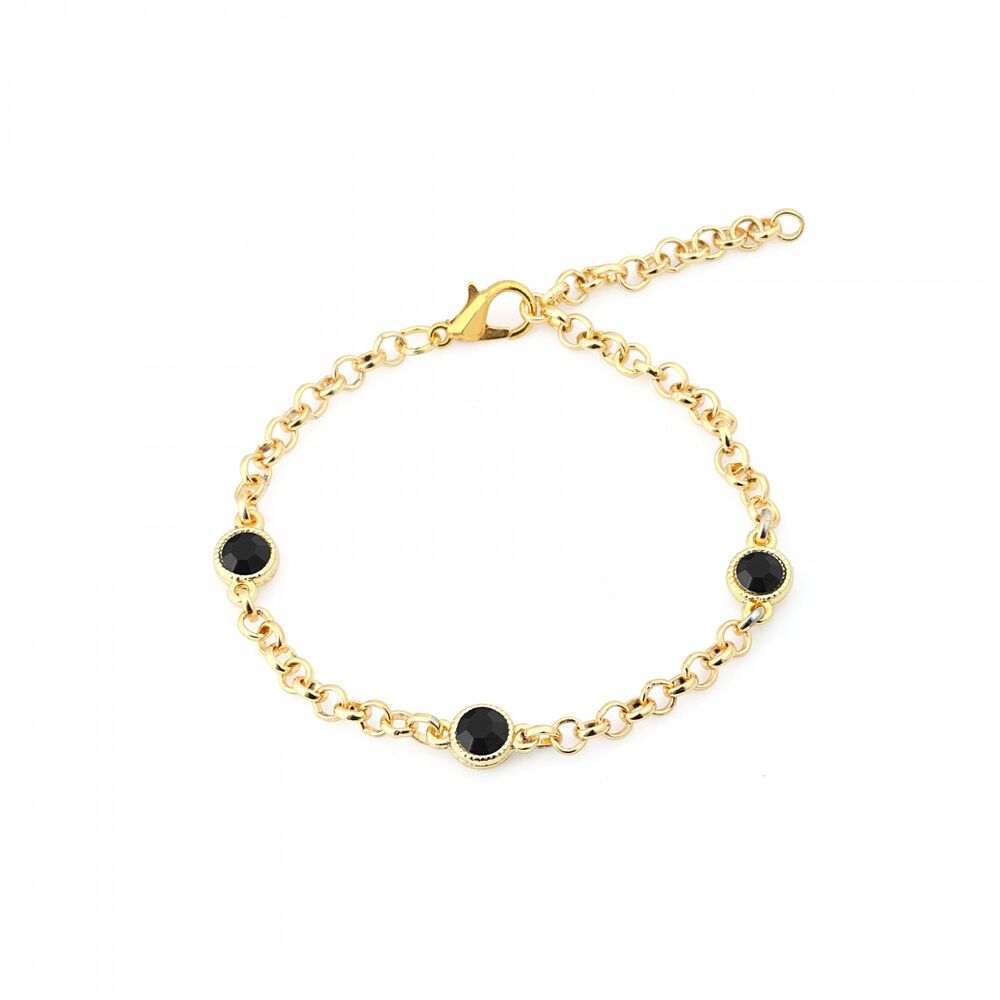 Women's bracelet studded with stones - 1