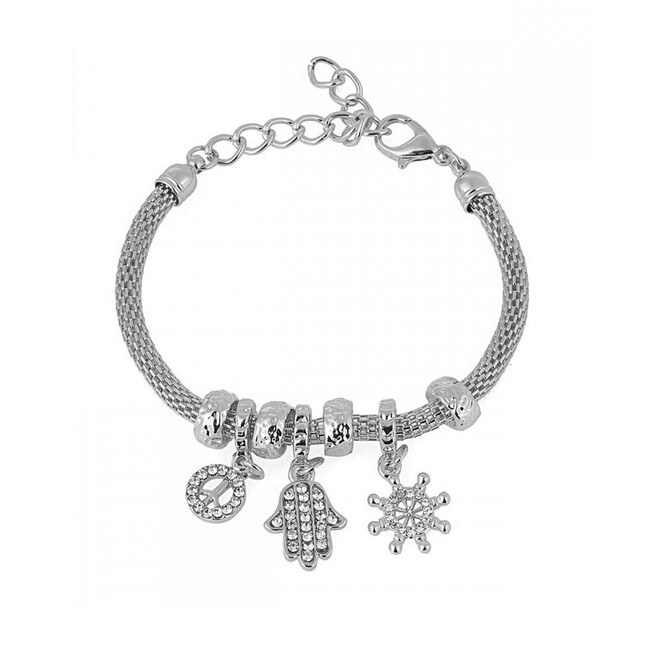 Women's bracelet with a design of small shapes - 1