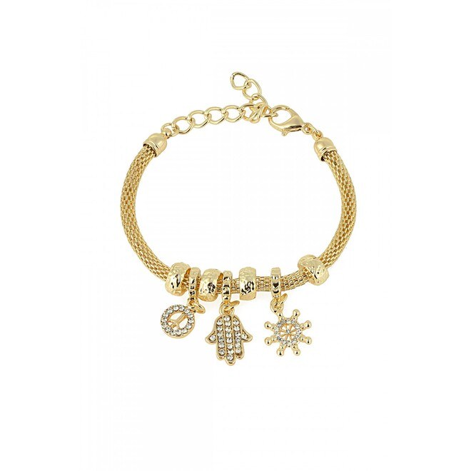 Women's bracelet with a design of small shapes - 2