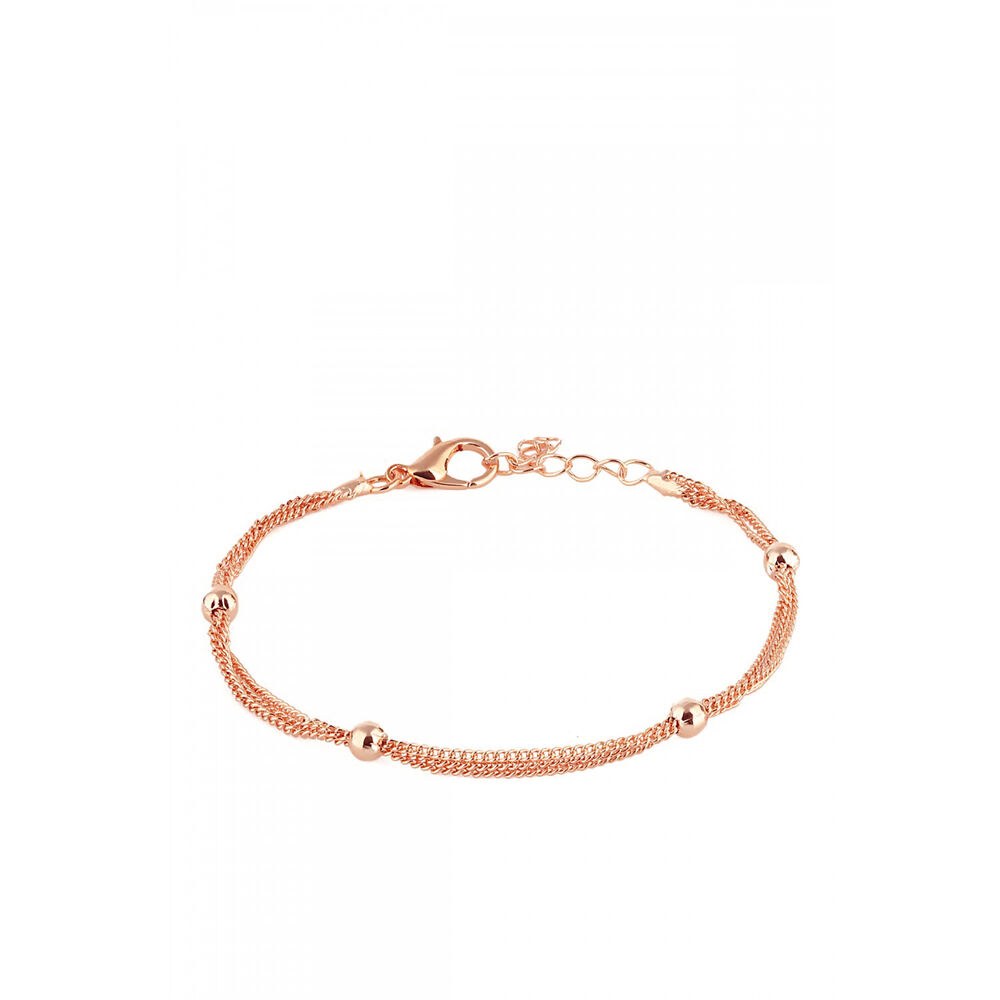 Women's bracelet with balls and rope - 1