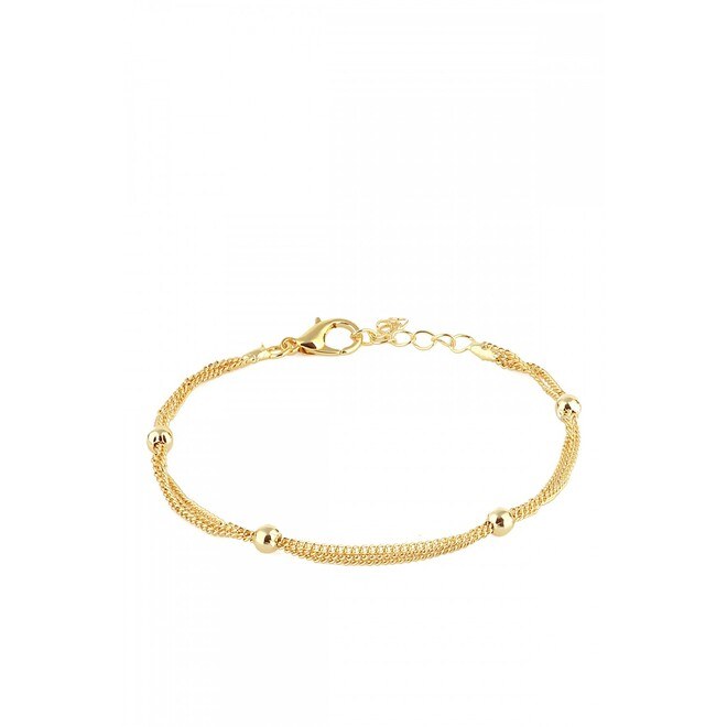 Women's bracelet with balls and rope - 2