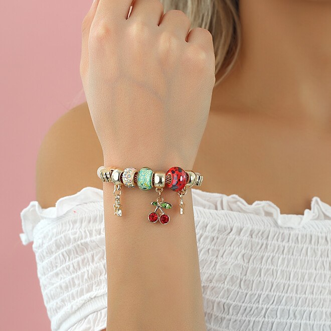 Women's bracelet with cherry design - 2