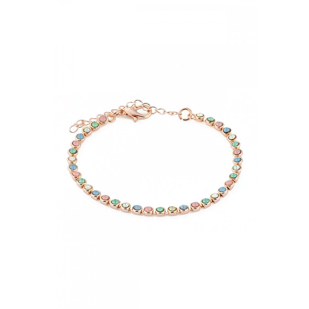 Women's bracelet with colored zircon stone - 1