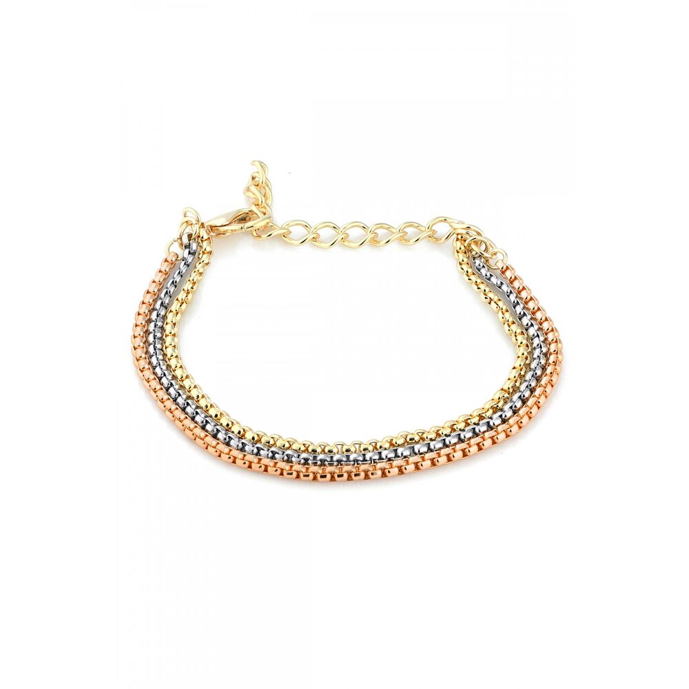 Women's bracelet with Italian chain design - 1