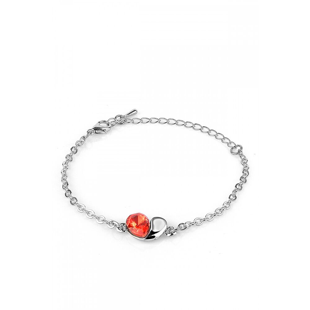 Women's bracelet with red zircon - 1