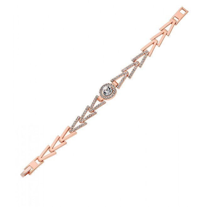 Women's bracelet with stones - gold - rose - 1