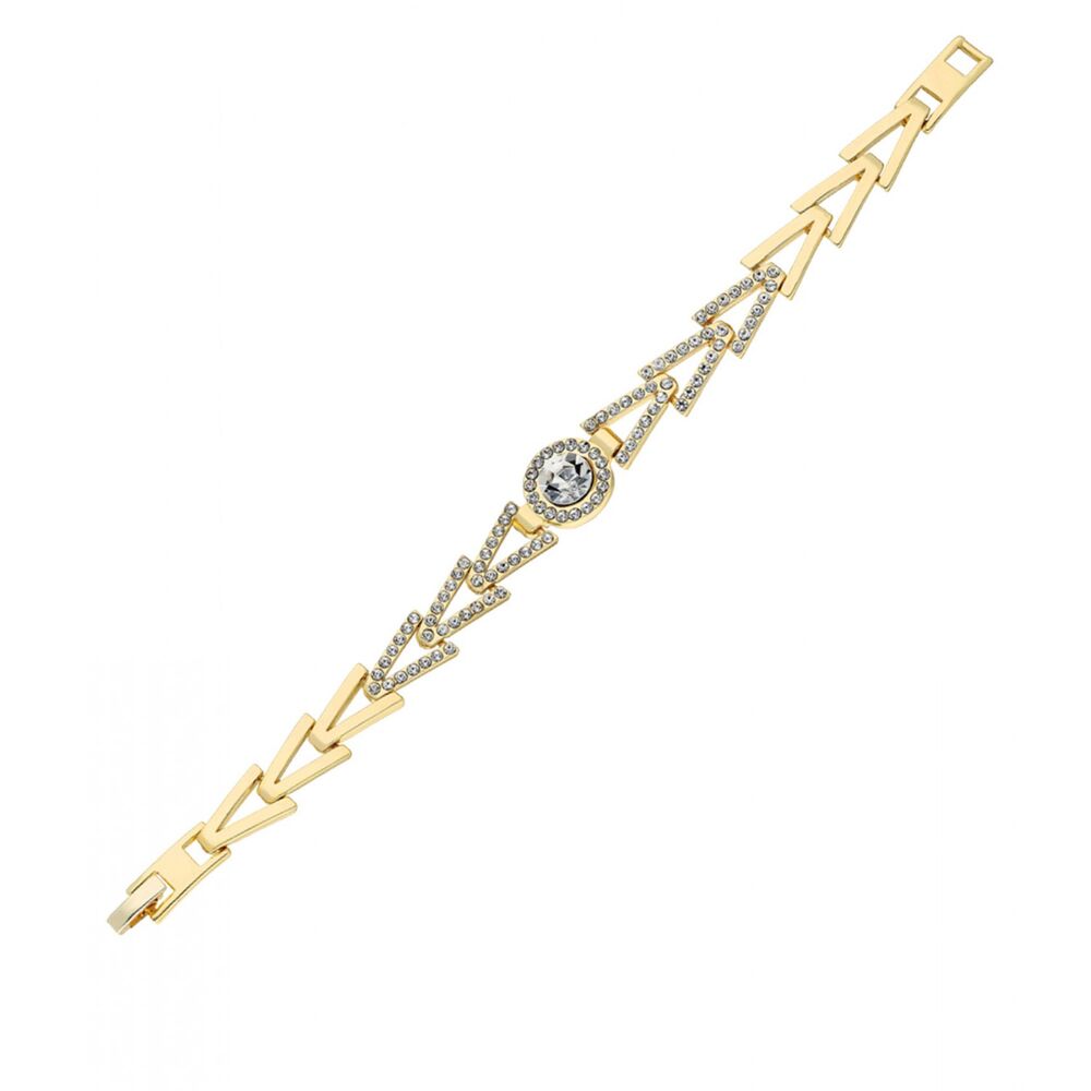 Women's bracelet with stones - gold - rose - 2