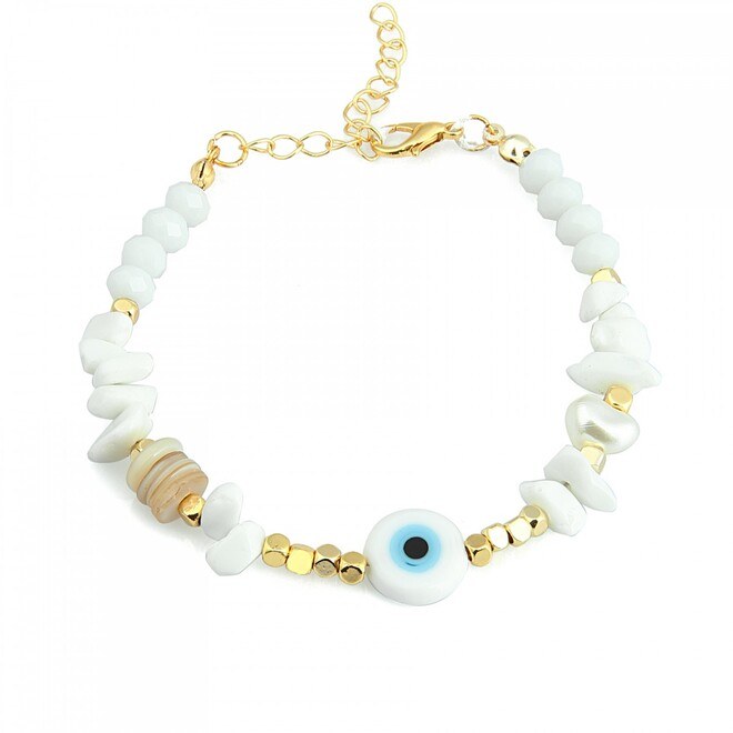 Women's bracelet with White stone - 1