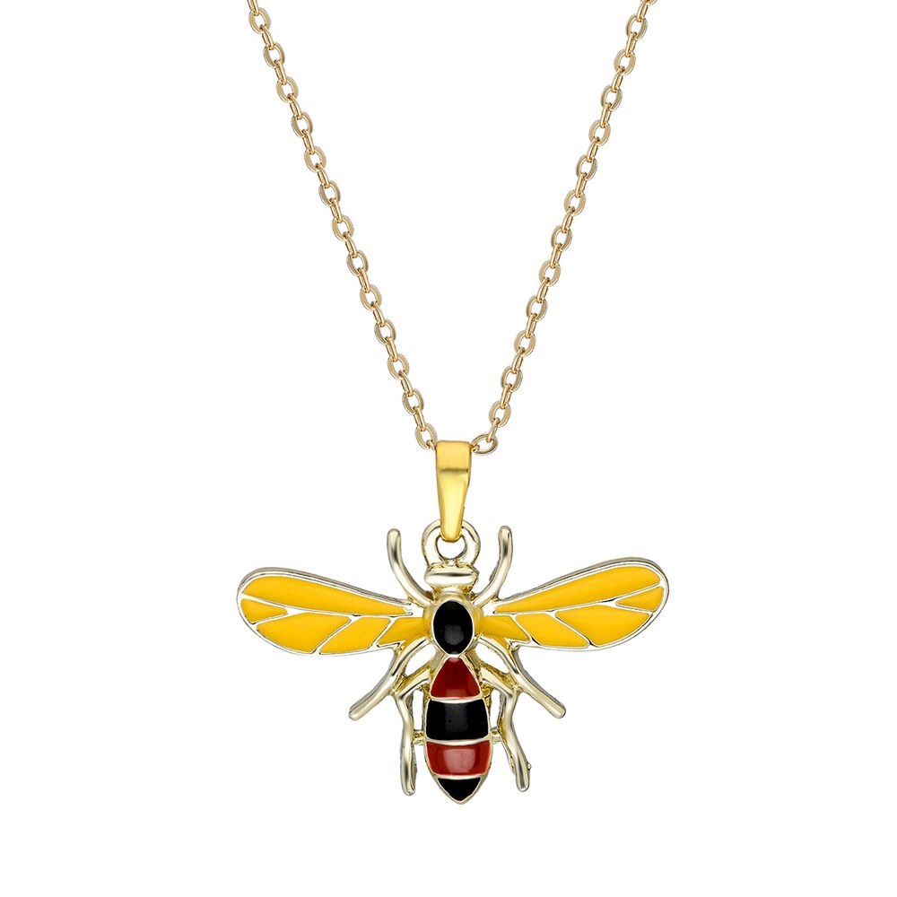 Women's colorful bee necklace - 1