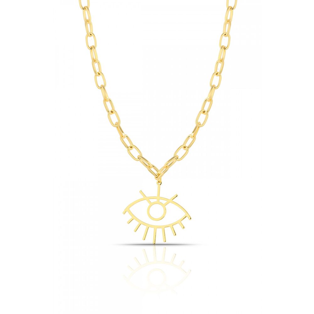 Women's eye-shaped necklace - 1