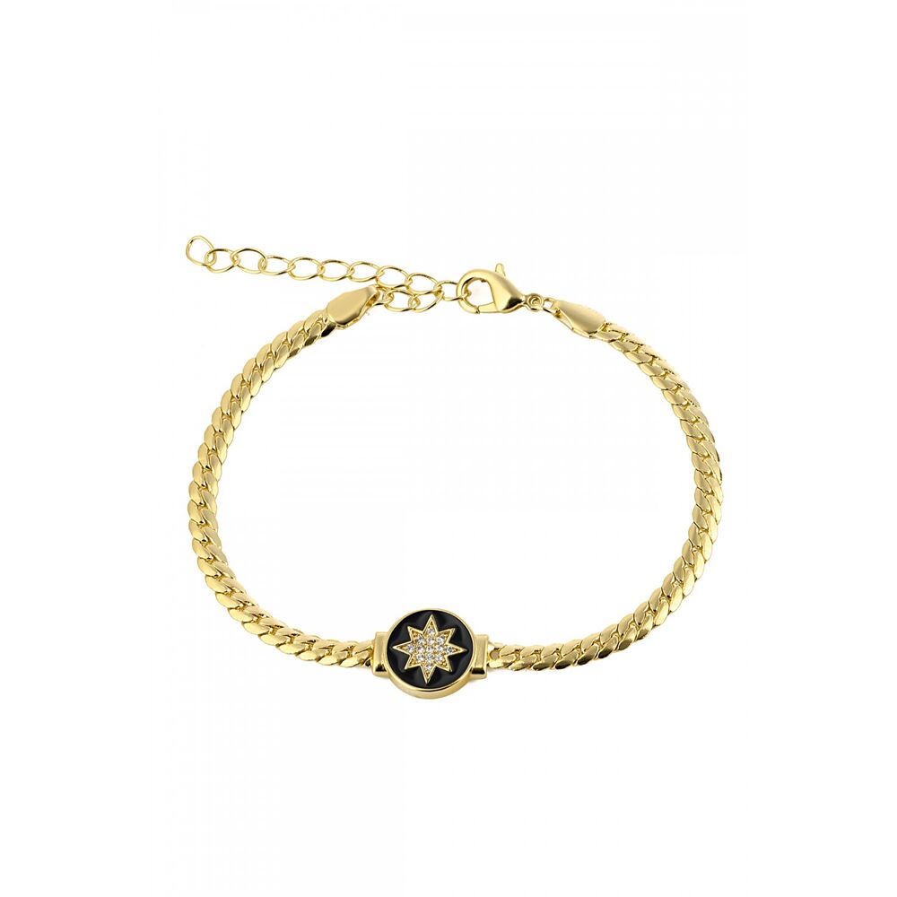 Women's gold-plated chain bracelet - 1