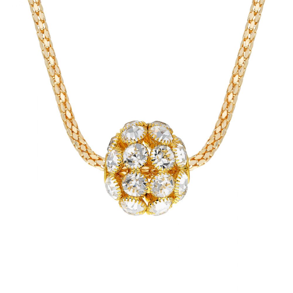 Women's necklace with a ball design - 1