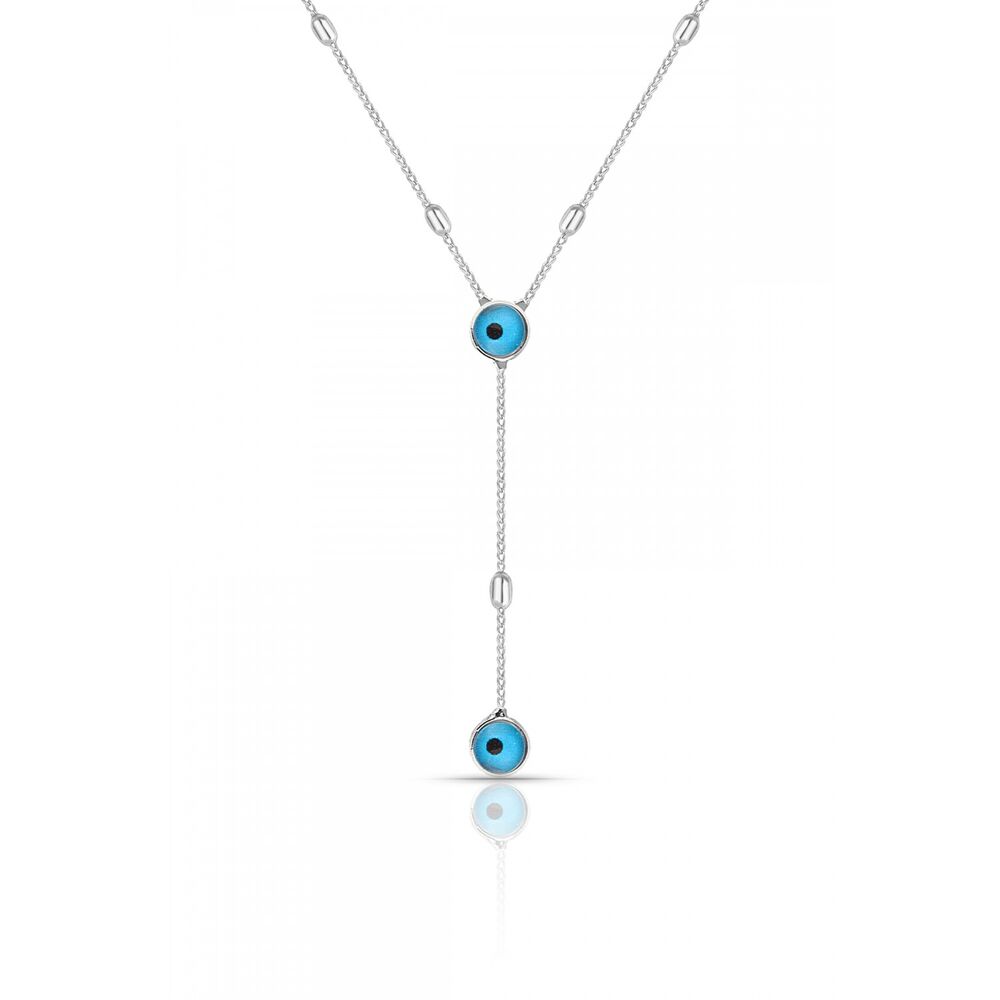 Women's necklace with a distinctive design with envy stones - 1