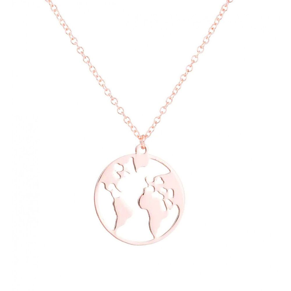 Women's necklace with a globe design - 1