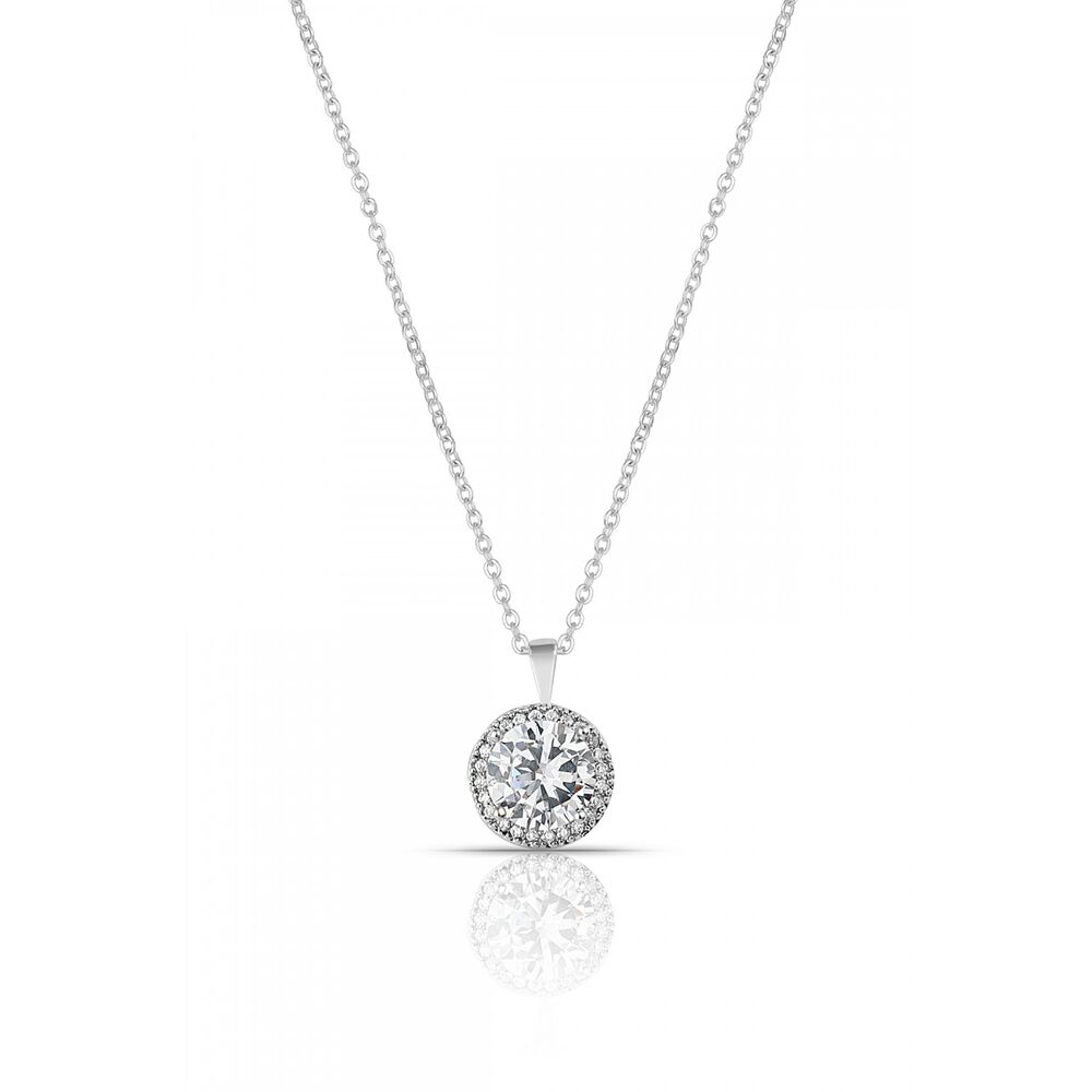 Women's necklace with oval zircon - 1