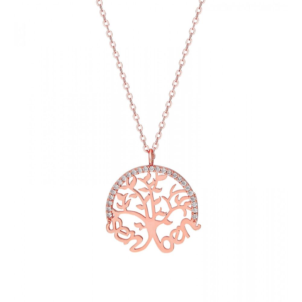 Women's necklace with the design written on it with you and me written - 1