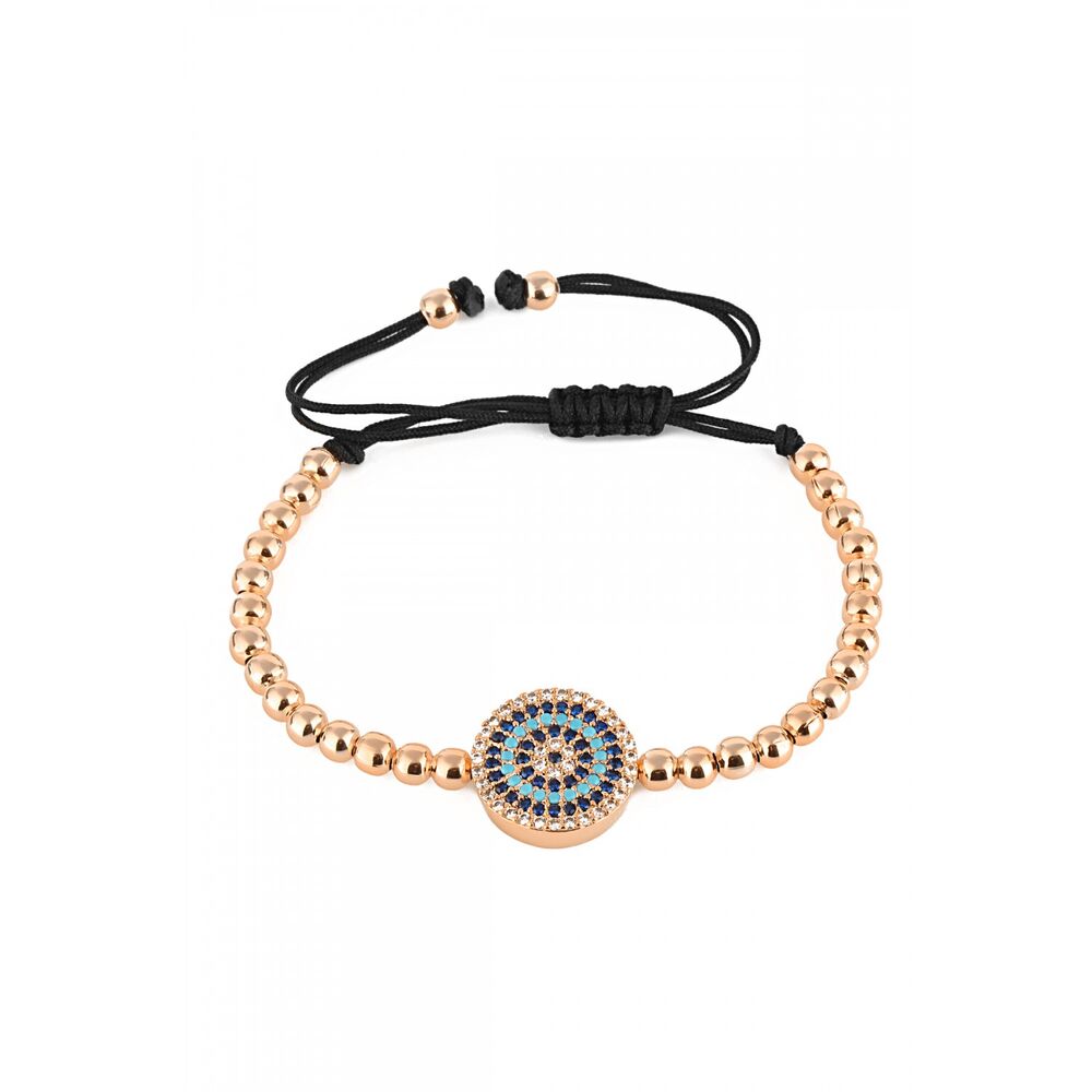 Women's rope bracelet with eye design - 1