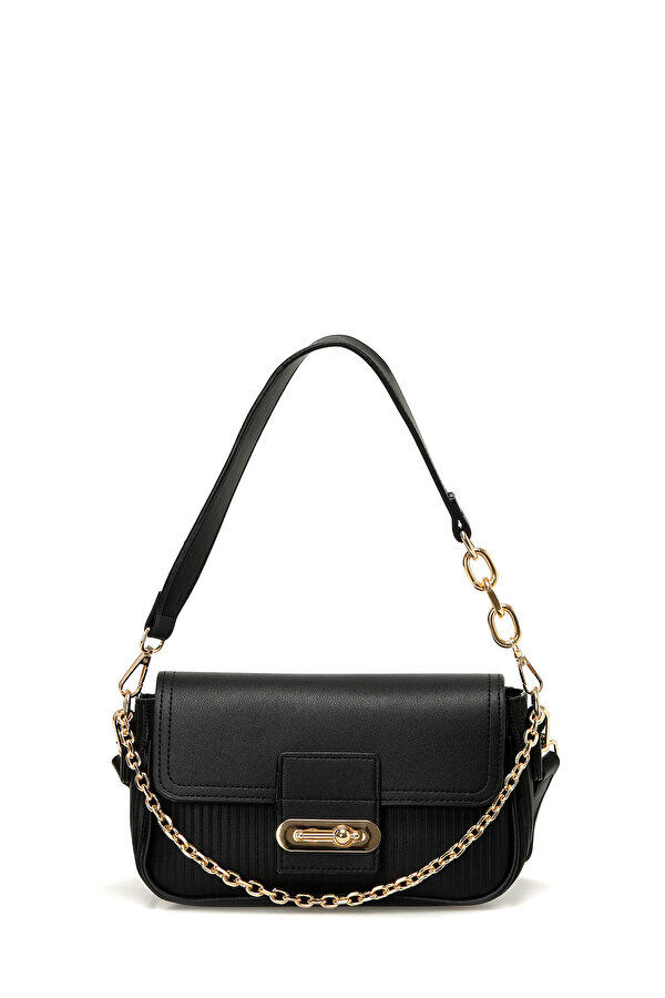 Women's shoulder bag decorated with a chain - 5